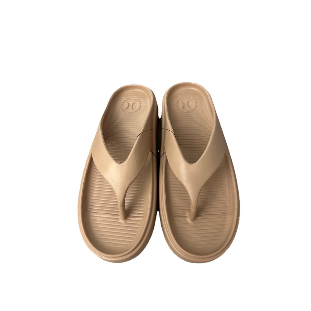 hurley Men's Flip Flops Beige sandals‎ New Size 9